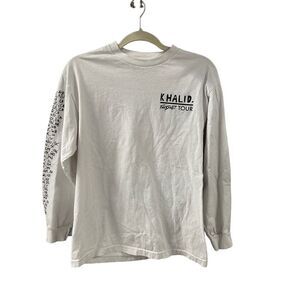 Khalid Concert T-shirt Free Spirit 2019 Tour Long Sleeve Size M‎ Double Sided